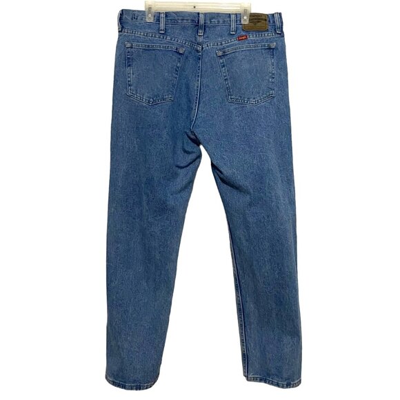 Wrangler Regular Fit Mens Jeans 38 x 30 Cowboy Western Work Wear Country Denim - Picture 2 of 7